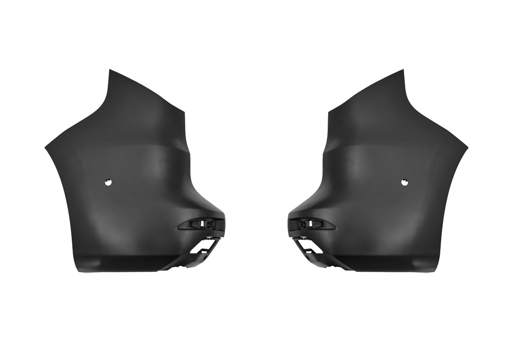 Kit Cantonali Paraurti Posteriore-Nero-Liscio Da Primerizzare-Con Foro Pdc-Destro+sinistro-(2 Pezzi) Per Renault Kangoo Multispace (RN9241165)