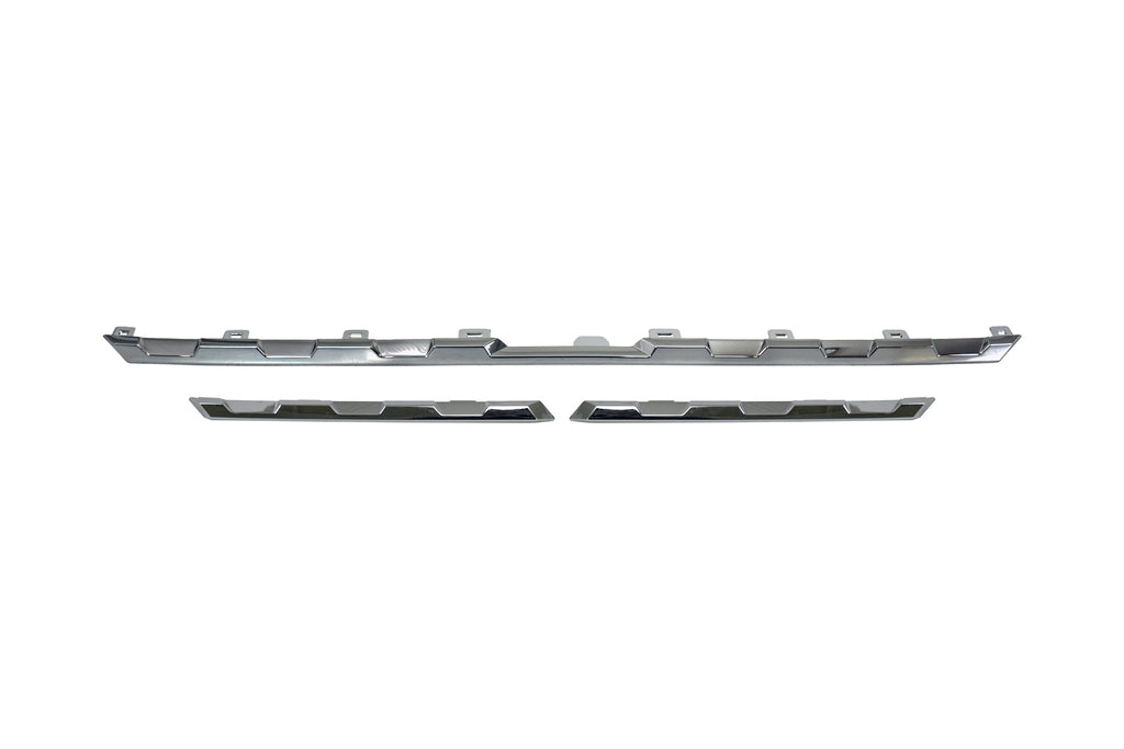 Kit Modanature Griglia Radiatore-Cromato-(3 Pezzi) Per Renault Kangoo Multispace (RN9242225)