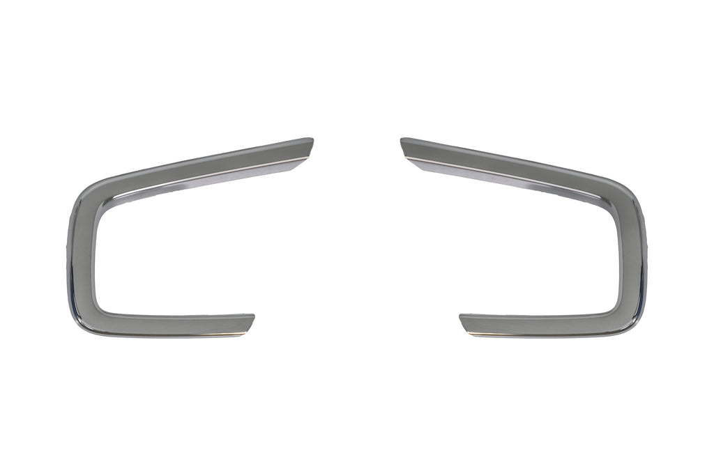 Kit Modanature Per Griglie Fendinebbia Paraurti Anteriore-Cromate-(destra+sinistra) Per Renault Kangoo Multispace (RN9242305)