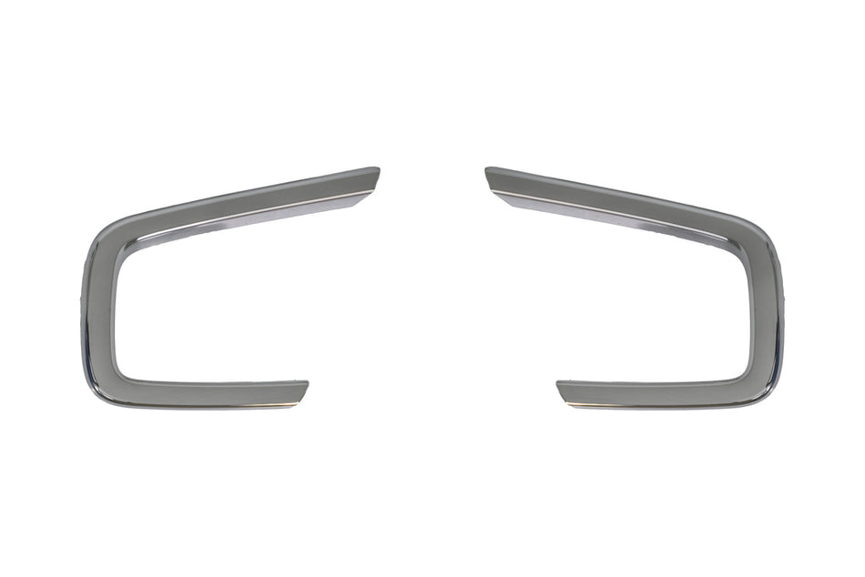 Kit Modanature Per Griglie Fendinebbia Paraurti Anteriore-Cromate-(destra+sinistra) Per Renault Kangoo Multispace (RN9242305)