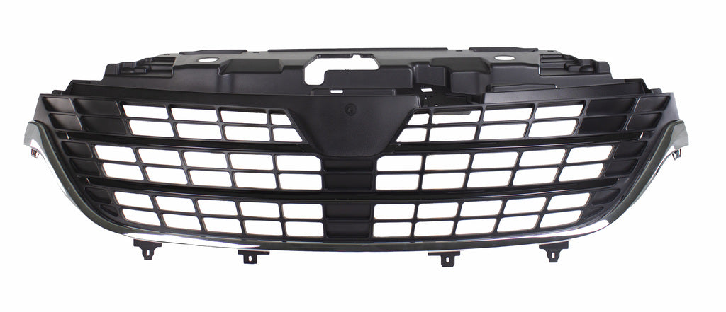 Griglia Radiatore-Nera-Con Cornice Cromata-Con Modanature Nere Lucide Per Renault Trafic (x82) (RN9382021)
