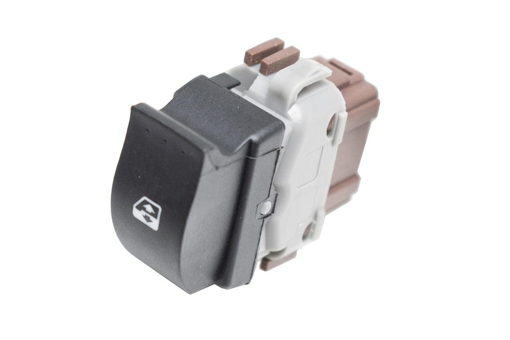 Interruttore Alzacristallo Porta Anteriore Destra-Nero-Connettore Marrone-6 Pins Per Renault Master (RN952WS03)
