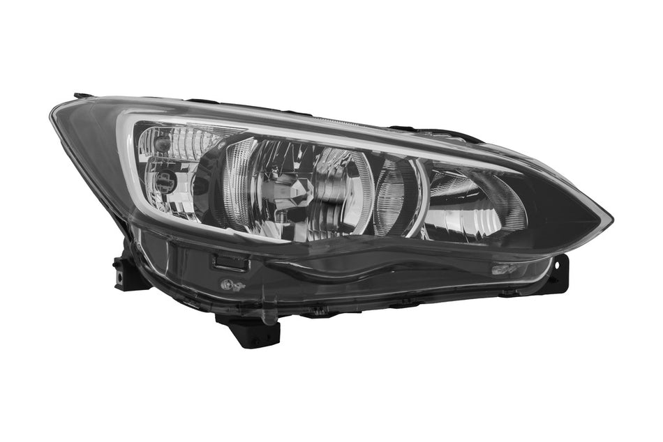 Proiettore Destro H11+hb3-Elettrico-Con Motore-Nero-Con Cavi Per Subaru Xv (SB7024913)