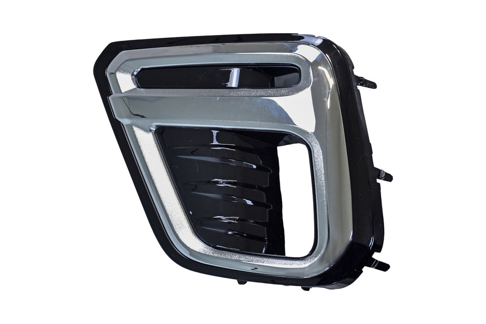 Griglia Sinistra Paraurti Anteriore-Nera-Lucida-Con Sede Fendi-Con Cornice Cromata Per Subaru Forester (sk) (SB8242104)