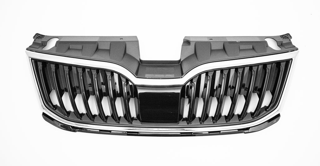 Griglia Radiatore-Nera-Lucida-Con Modanatura Cromata Per Skoda Octavia (SK0322010)