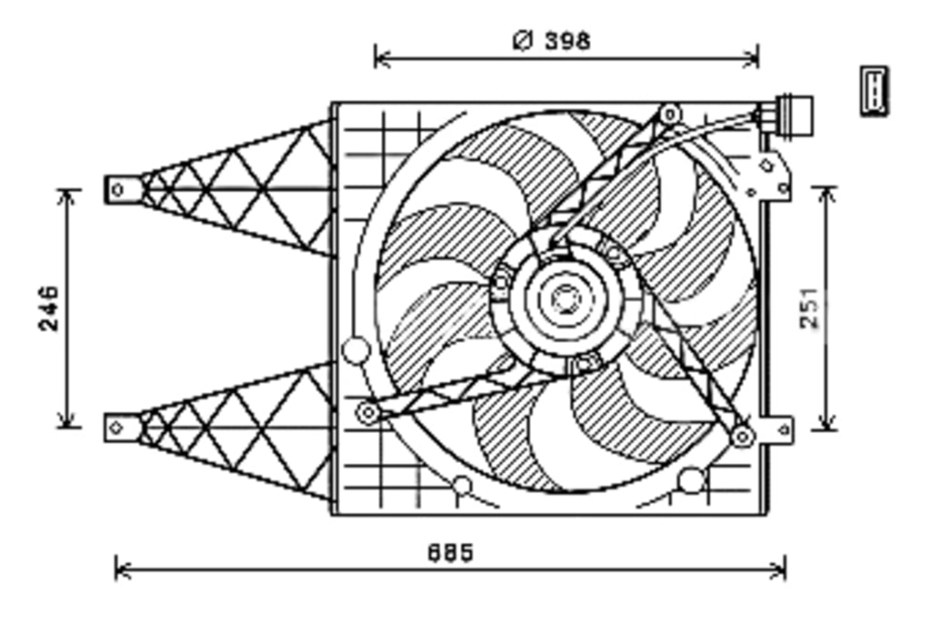 Ventola Per Skoda Fabia (6y) (SK322F002)