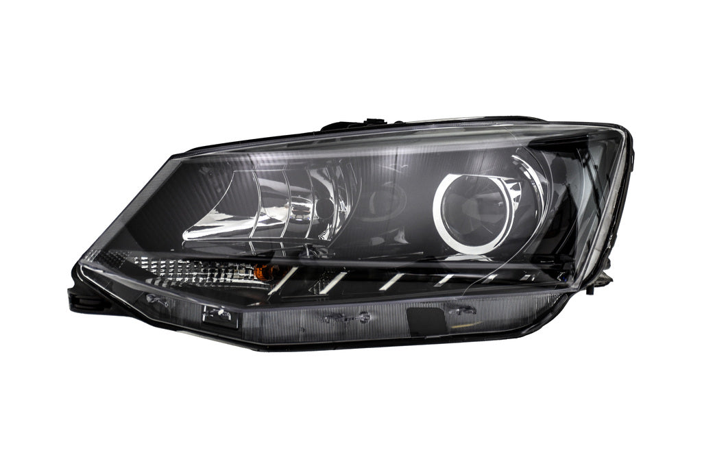 Proiettore Sinistro H7+h7-Elettrico-Con Motore-Con Luce Diurna-Nero-Led Per Skoda Fabia (nj) (SK3284914)