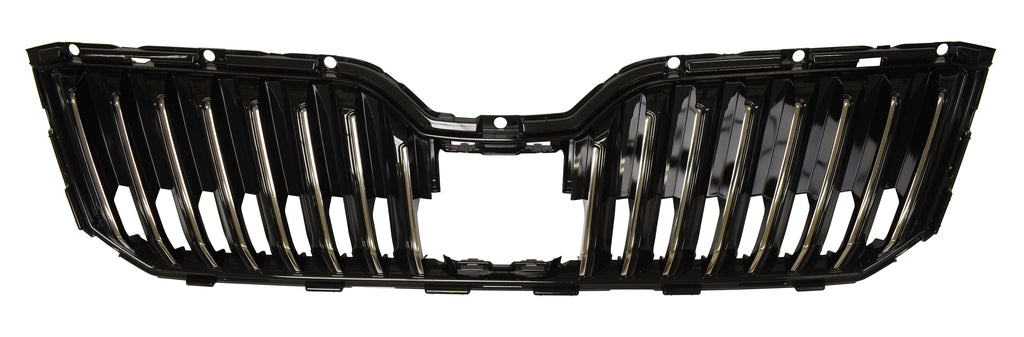 Griglia Radiatore-Nera-Lucida-Con Modanature Cromate-Con Cornice Cromata-Con Adaptive Cruise-Control Per Skoda Superb (SK4242021)