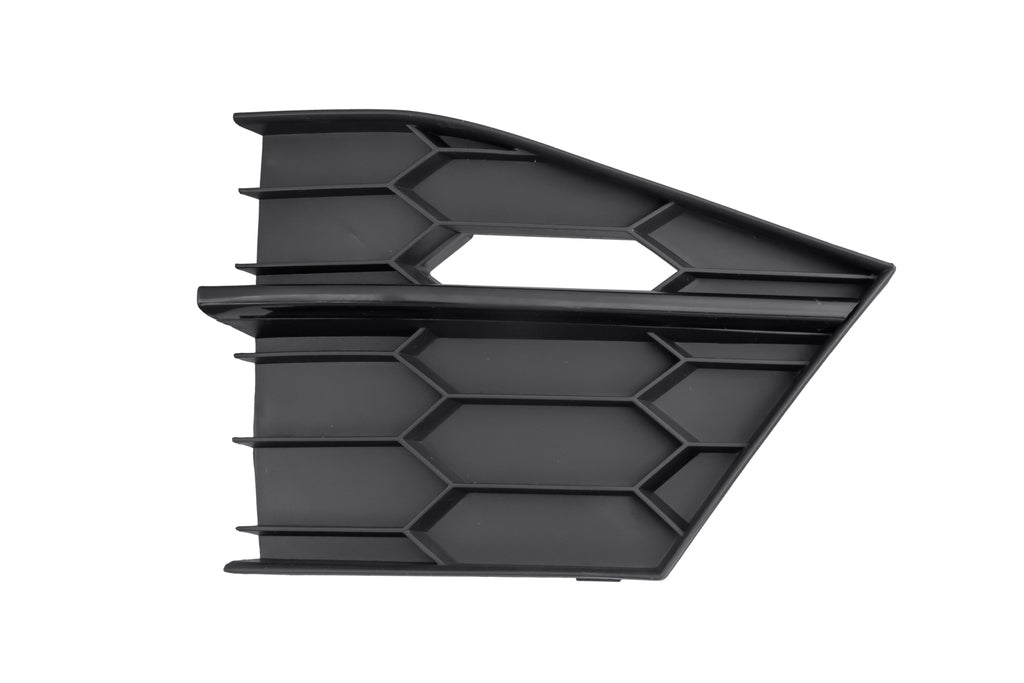 Griglia Destra Paraurti Anteriore-Nera-Con Modanatura-Nera-Lucida Per Skoda Superb (SK4242123)