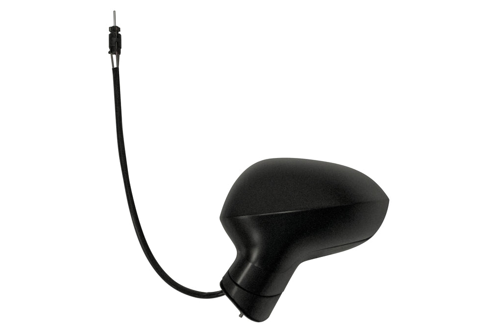 Retrovisore Sinistro-A Cavi-Nero-Convesso Per Seat Ibiza (ST0357104)