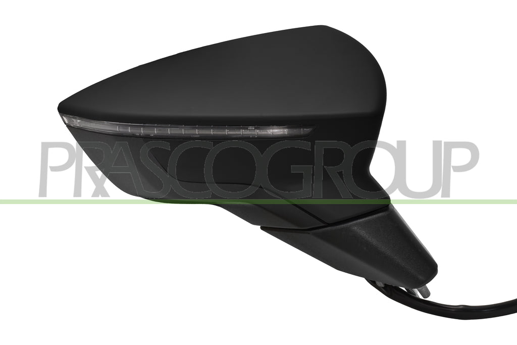 Specchietto Retrovisore Destro Elettrico Nero Termico con Fanale con BLIS Convesso 8 Pins Per Seat Ibiza dal 2017 al 2021 (ST0397313)
