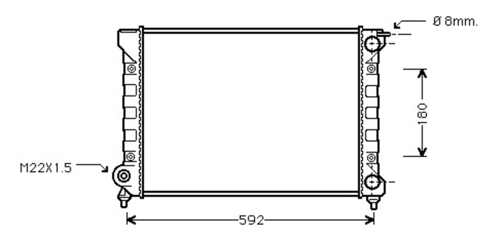 Radiatore Per Seat Toledo (ST043R018)