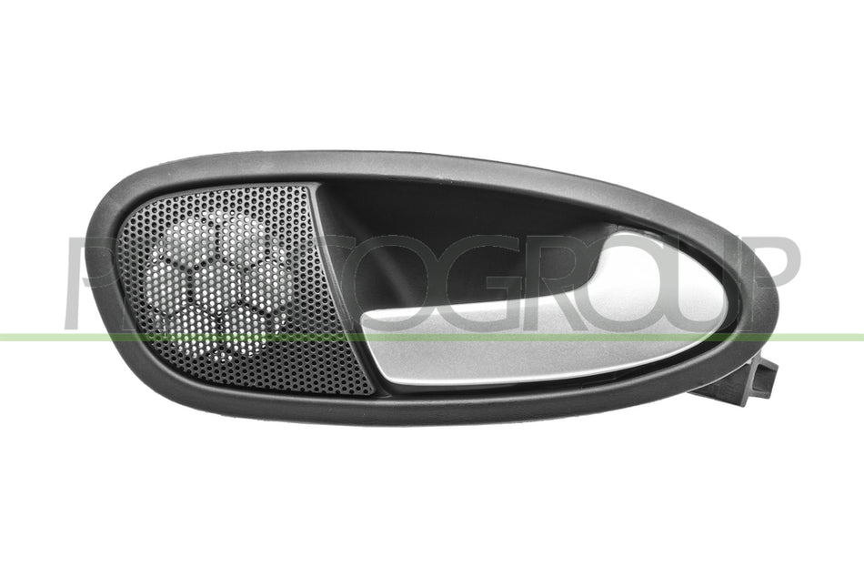 Maniglia Anteriore/Posteriore Destra Interna con Leva Argento Mostrina Nera Per Seat Leon dal 2005 al 2009 (ST4228401)