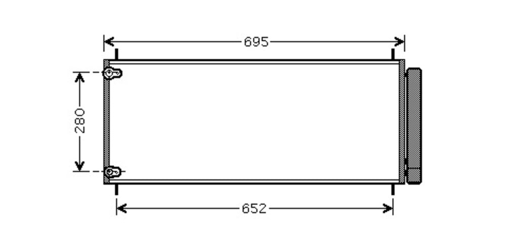 Condensatore Per Toyota Verso (TY020C002)