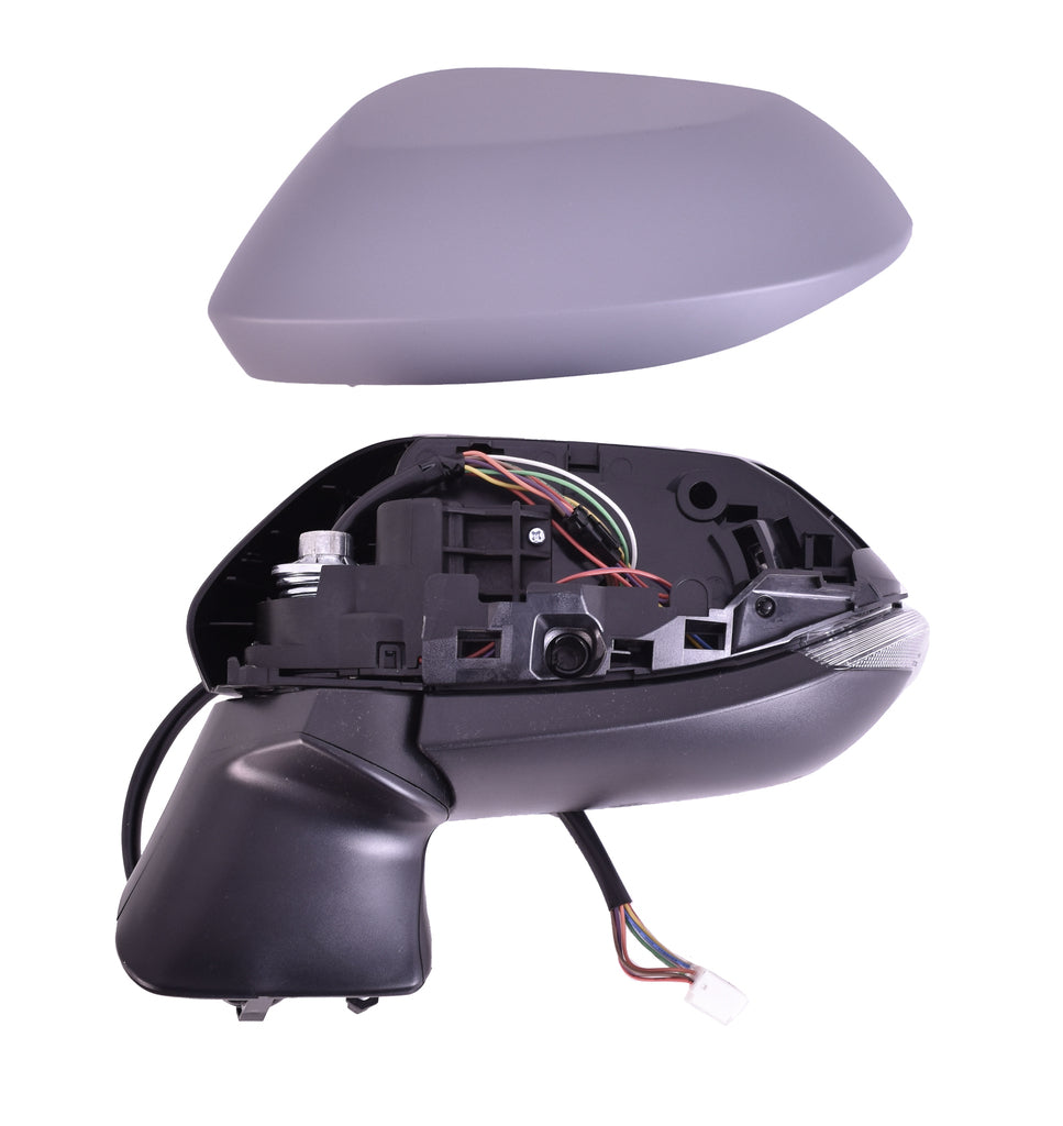 Retrovisore Sinistro-Elettrico-Termico-Con Primer-Chiudibile-Con Fanale-Con Blis-Convesso-9 Pins Per Toyota Corolla (e210) (TY0967314)
