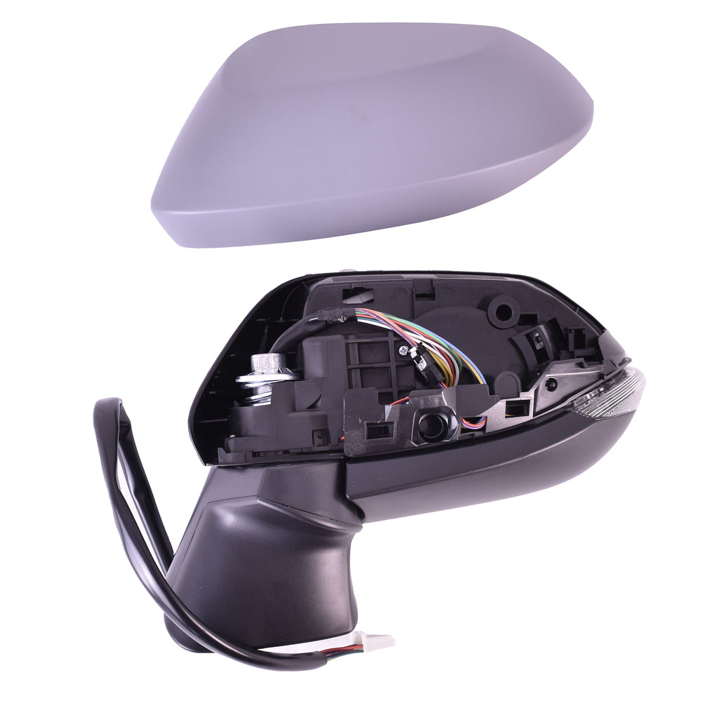 Retrovisore Sinistro-Elettrico-Con Primer-Chiudibile-Con Fanale-Con Memoria-Con Blis-Convesso-12 Pins Per Toyota Corolla (e210) (TY0967322)