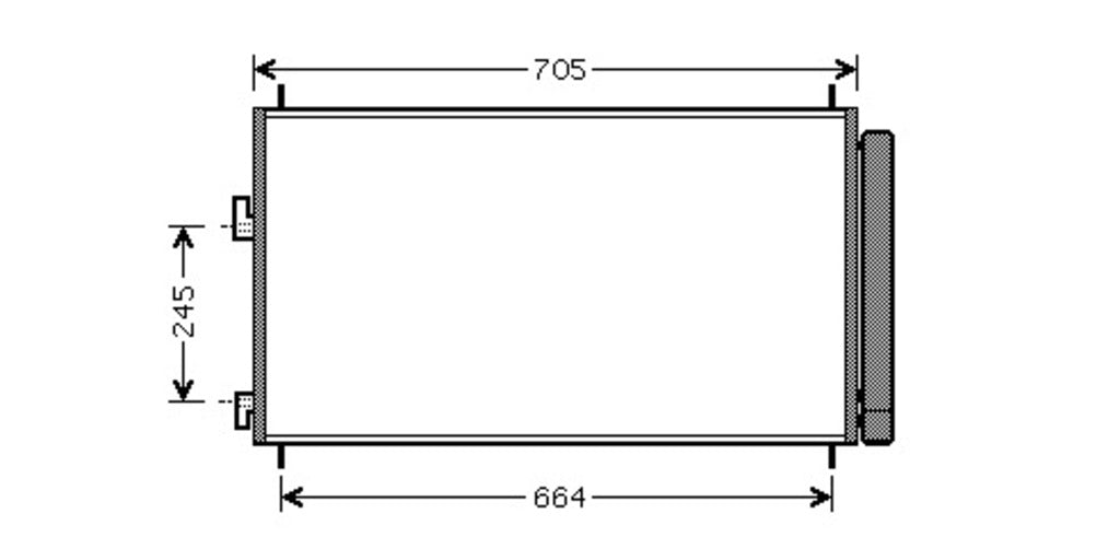 Condensatore Per Toyota Rav 4 (TY287C001)