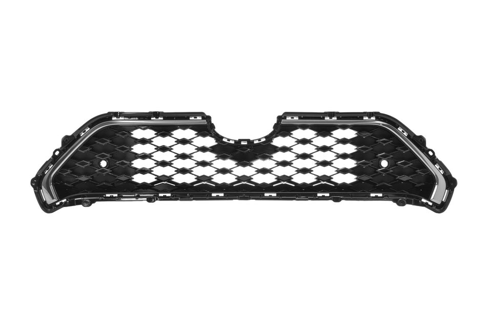 Griglia Radiatore-Nera-Lucida-Con Modanatura Cromata-Con Fori Pdc+supporti Per Toyota Rav 4 (TY2932021)