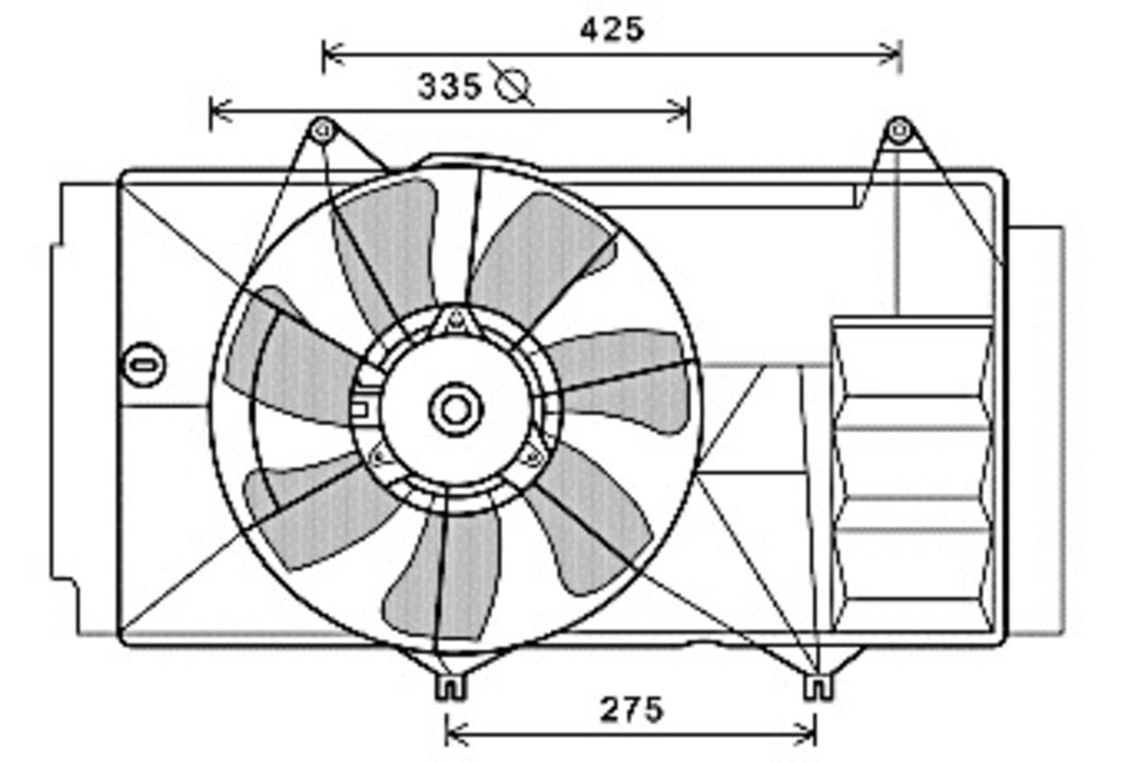 Ventola Per Toyota Yaris (TY324F003)