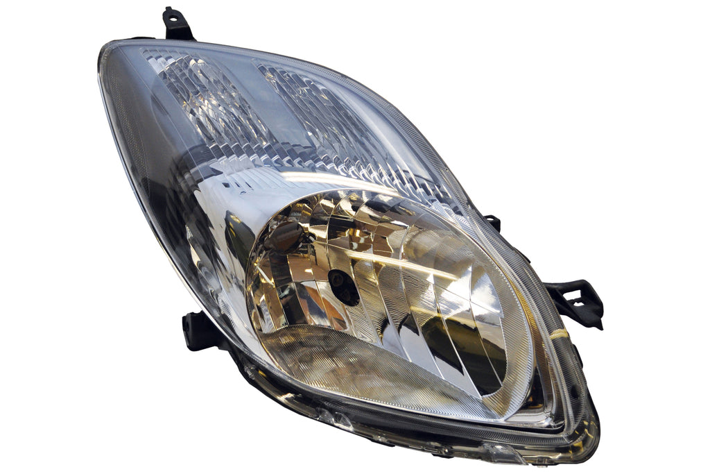 Proiettore Destro H4-Elettrico-Senza Motore-Nero Per Toyota Yaris (TY3274823)