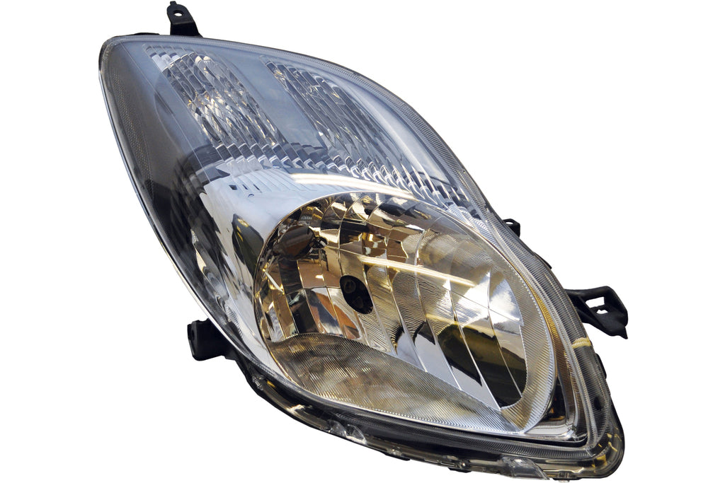 Proiettore Destro H4-Elettrico-Con Motore-Nero Per Toyota Yaris (TY3274833)