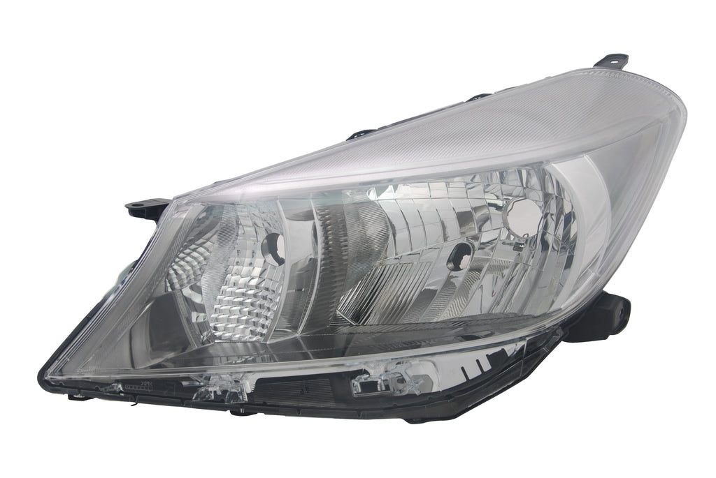 Proiettore Sinistro H4-Elettrico-Senza Motore-Cromato Per Toyota Yaris (TY3284804)