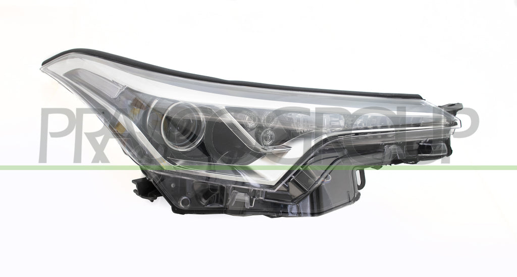 Faro Proiettore Destro HIR2 Elettrico senza Motore con Lenticolare Nero LED Per Toyota C Hr dal 2016 al 2019 (TY7004903)