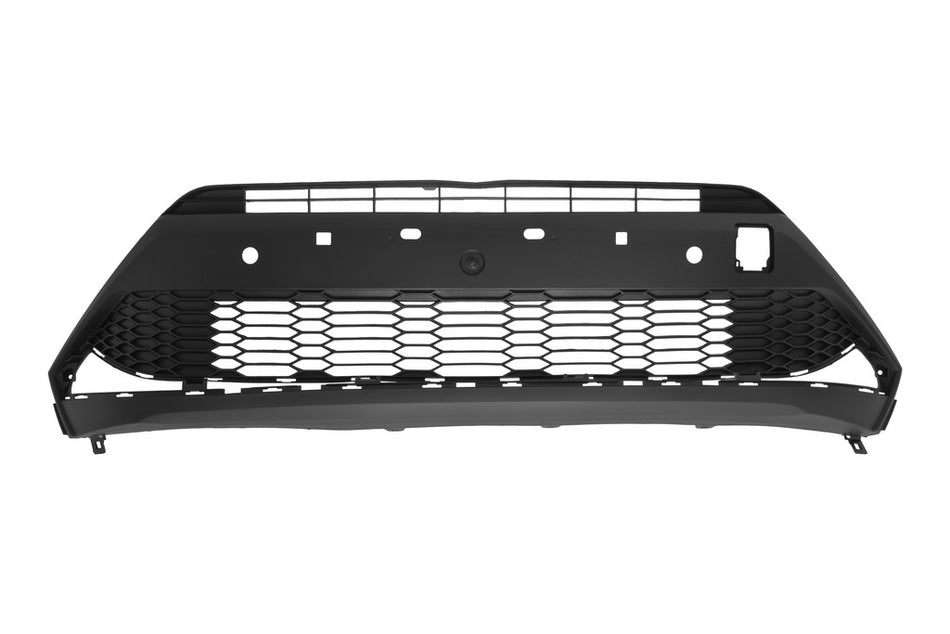Griglia Paraurti Anteriore-Centrale-Nera-Goffrata-Con Fori Pdc+supporti Per Toyota C-Hr (TY7022130)
