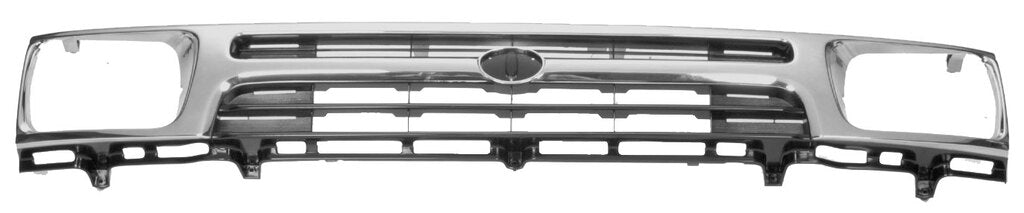 Griglia Radiatore-Argento-Nera Mod. Taro 92 >95 Per Toyota Hilux Pick Up 2wd Ln85 (TY8102011)