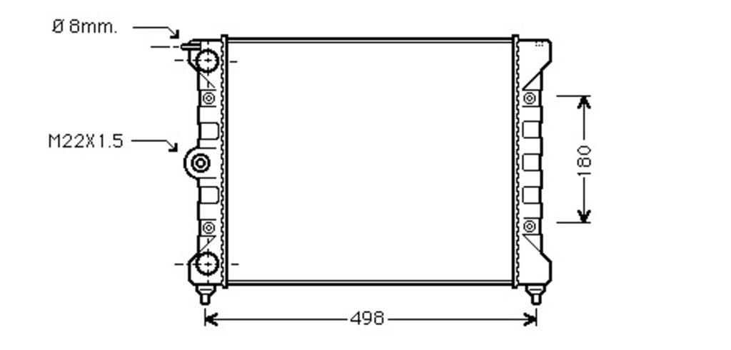 Radiatore Per Volkswagen Polo (VG012R012)