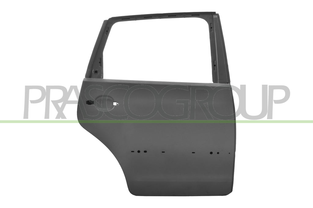 Porta Posteriore Destra con Fori Modanatura Per Volkswagen Polo dal 2005 al 2009 (VG0223563)