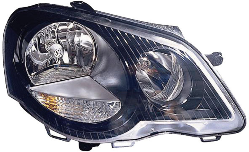 Proiettore Destro Mod. H7+h1-Elettrico-Con Motore-Nero Md. Sport Per Volkswagen Polo (VG0224913)