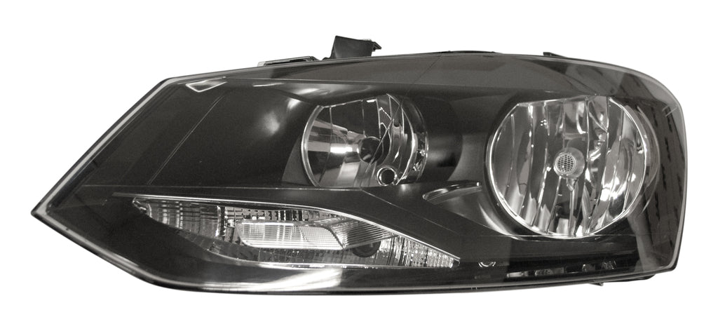 Proiettore Sinistro H7+h7-Elettrico-Con Motore-Nero Per Volkswagen Polo (VG0234924)