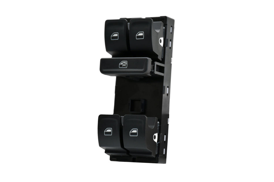 Pulsantiera Alzacristallo Porta Anteriore Sinistra-Nera-4 Interruttori-10 Pins Per Volkswagen Polo (VG024WS04)