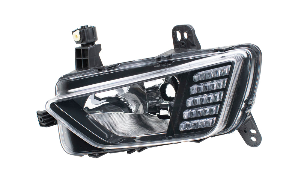 Fendinebbia Destro-Con Luce Diurna-Nero-Led Per Volkswagen Polo (VG0254415)