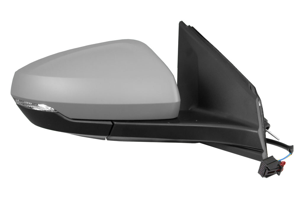 Retrovisore Destro-A Cavi-Con Primer-Con Fanale-Convesso-2 Pins Per Volkswagen Polo (VG0257113)