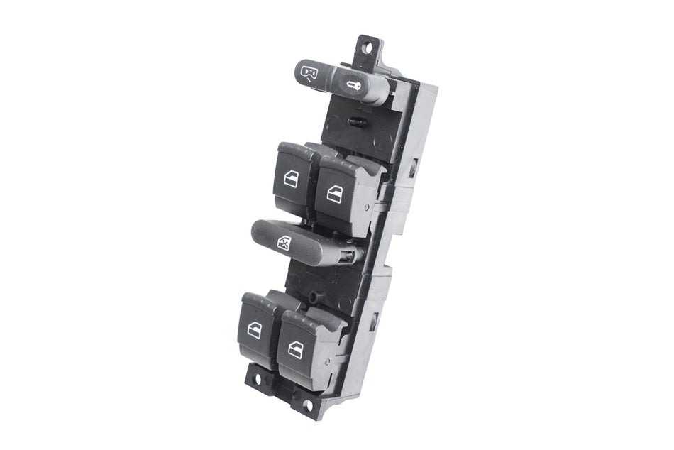 Pulsantiera Alzacristallo Porta Anteriore Sinistra-Nera-4 Interruttori-9 Pins Per Volkswagen Golf Iv (VG034WS04)