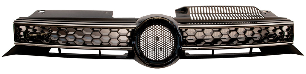Griglia Radiatore-Nera-Cromata Mod. Gtd Per Volkswagen Golf Vi Gti/gtd (VG0392011)