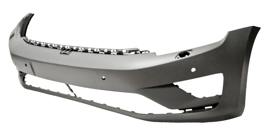 Paraurti Anteriore-Con Primer-Con Fori Pdc+supporti-Con Lavafari-Con Tappo Copri Gancio-Con Tracce Park Assist Per Volkswagen Golf Sportsvan (VG0441031)