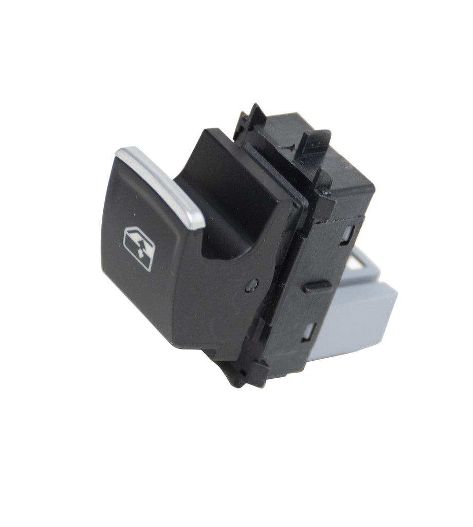 Interruttore Alzacristallo Porta Anteriore Destra-Nero-Bordo Cromato-4 Pins Per Volkswagen Golf Sportsvan (VG044WS01)