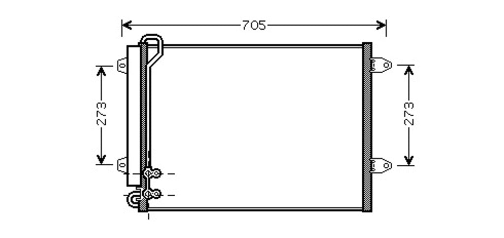 Condensatore Per Volkswagen Passat B6 (VG054C001)