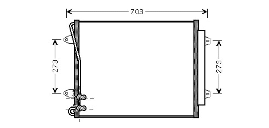 Condensatore Per Volkswagen Passat B6 (VG054C002)