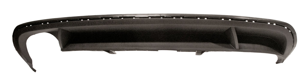 Spoiler Paraurti Posteriore-Nero-Goffrato-Con Scarico Doppio A Sinistra Per Volkswagen Passat B7 (VG0551851)