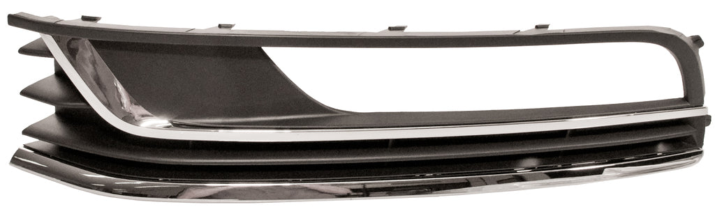 Griglia Sinistra Paraurti Anteriore-Nera-Con Sede Fendi-Con Modanatura Cromata Mod. Comfortline Per Volkswagen Passat B7 (VG0552134)