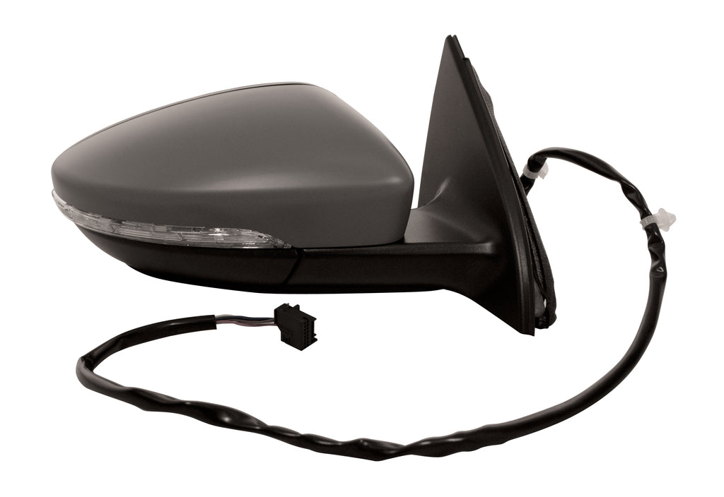 Retrovisore Destro-Elettrico-Con Primer-Termico-Con Fanale-Convesso-6 Pins Per Volkswagen Passat B7 (VG0557303P)