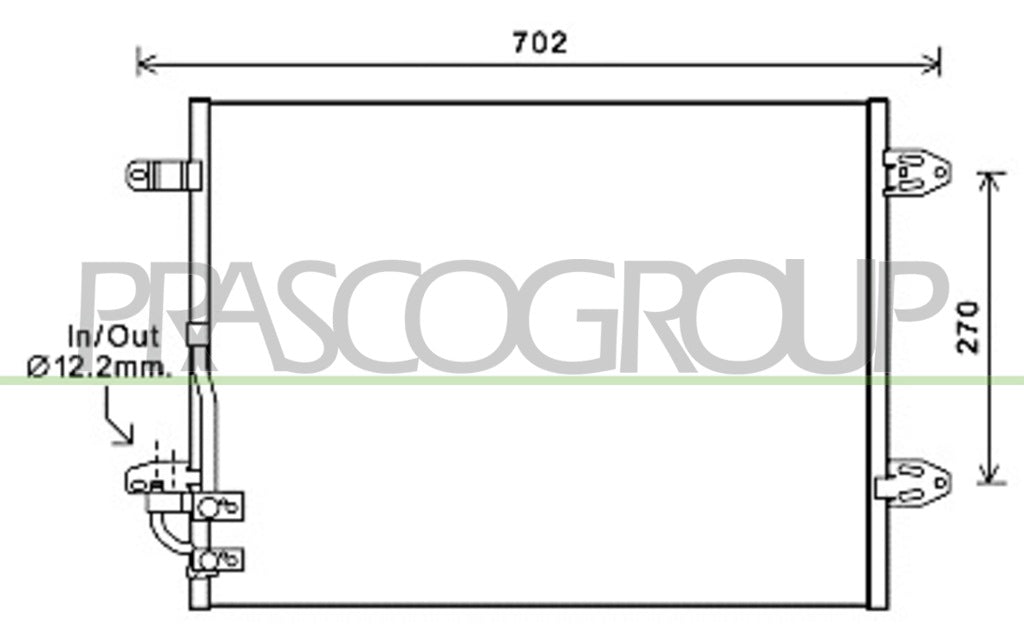 Condensatore Per Volkswagen Passat B7 dal 2010 al 2014 (VG055C004)