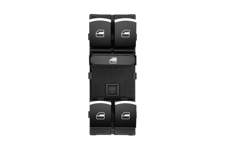 Pulsantiera Alzacristallo Porta Anteriore Sinistra-Nera-4 Interruttori-10 Pins Per Volkswagen Passat B7 (VG055WS04)