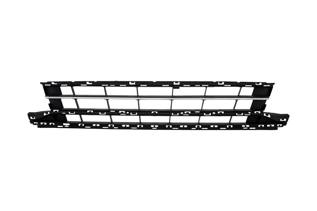 Griglia Paraurti Anteriore-Centrale-Nera-Con Modanatura Cromata Per Volkswagen Passat B8 (VG0562121)