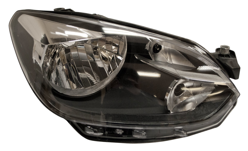 Proiettore Destro H4-Elettrico-Con Motore-Nero-Con Bordo Nero Per Volkswagen Up (VG2014833)