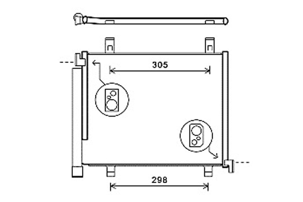 Condensatore Per Volkswagen Up (VG201C002)